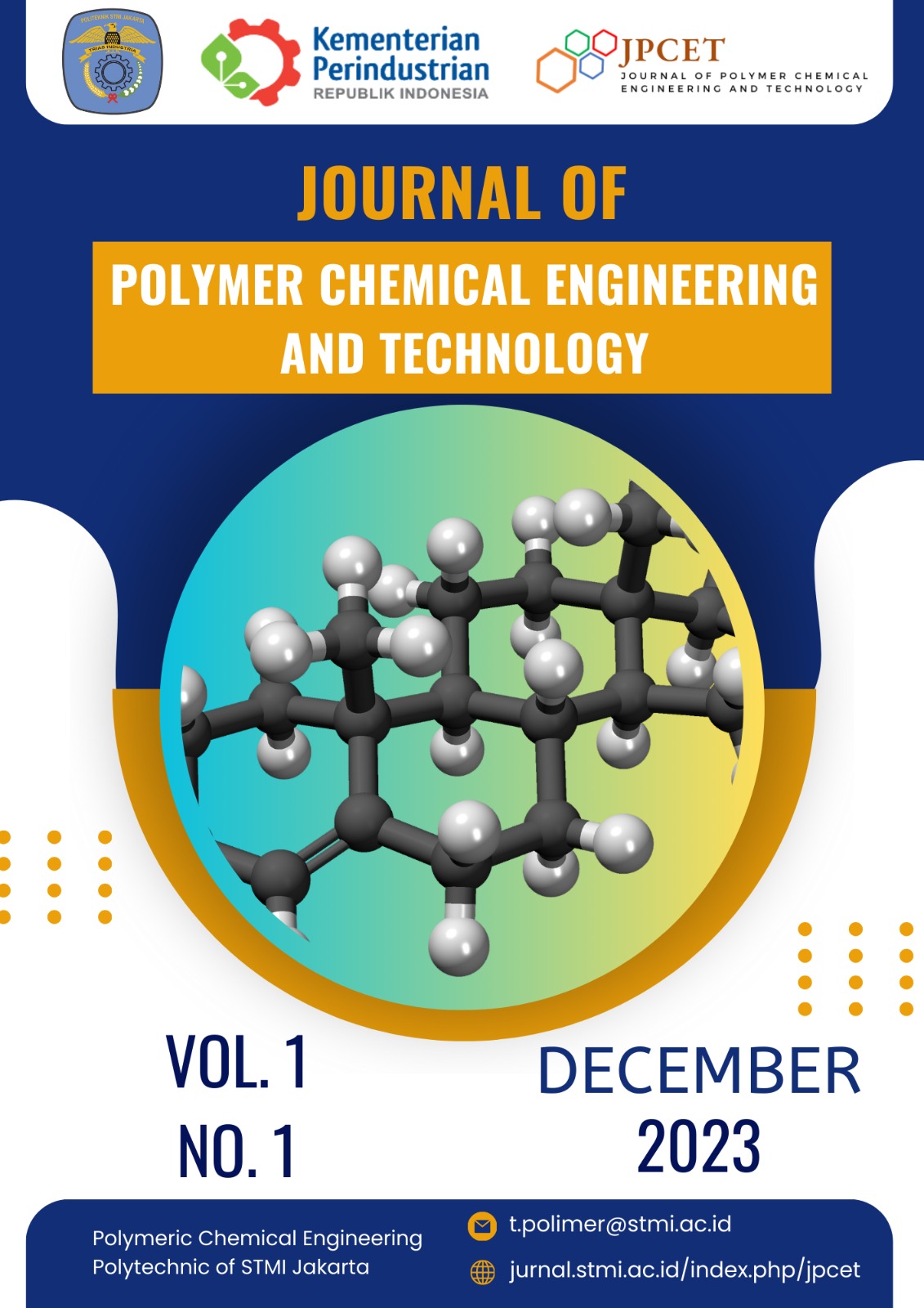 					View Vol. 1 No. 1 (2023): Journal of Polymer Chemical Engineering and Technology (Desember 2023)
				